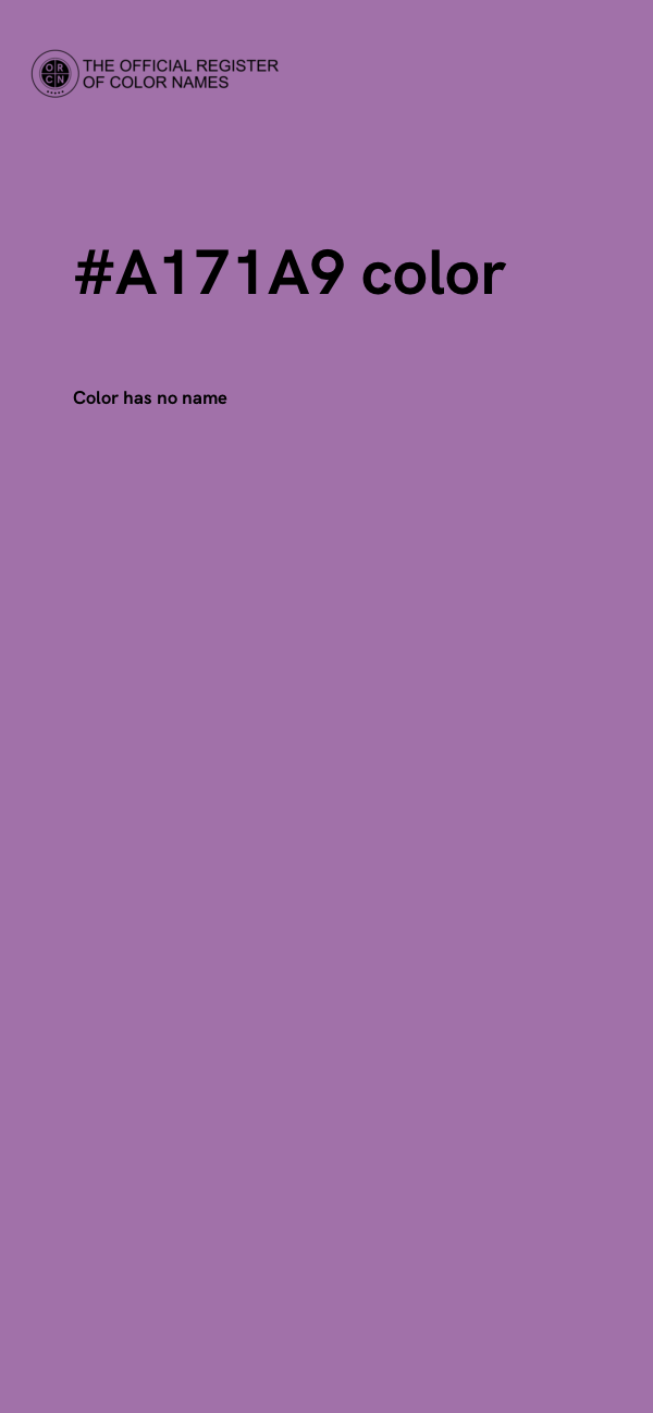 #A171A9 color image
