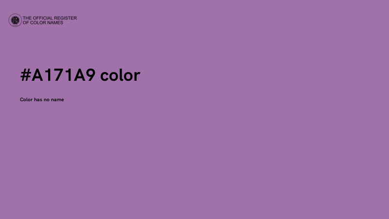 #A171A9 color image
