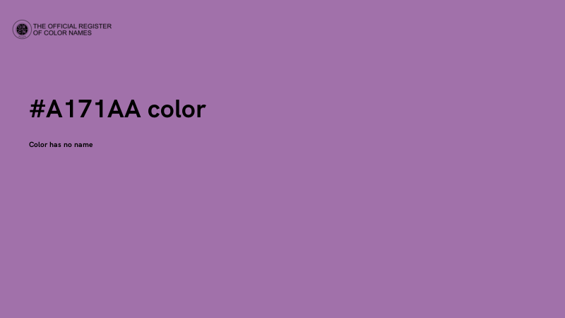 #A171AA color image