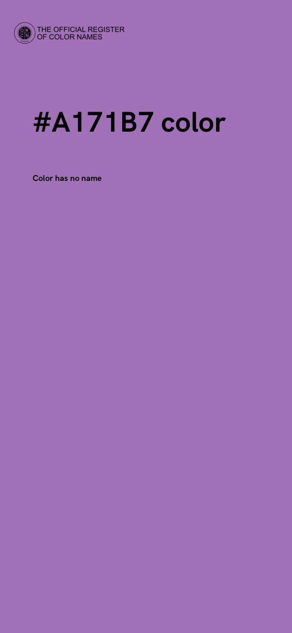 #A171B7 color image