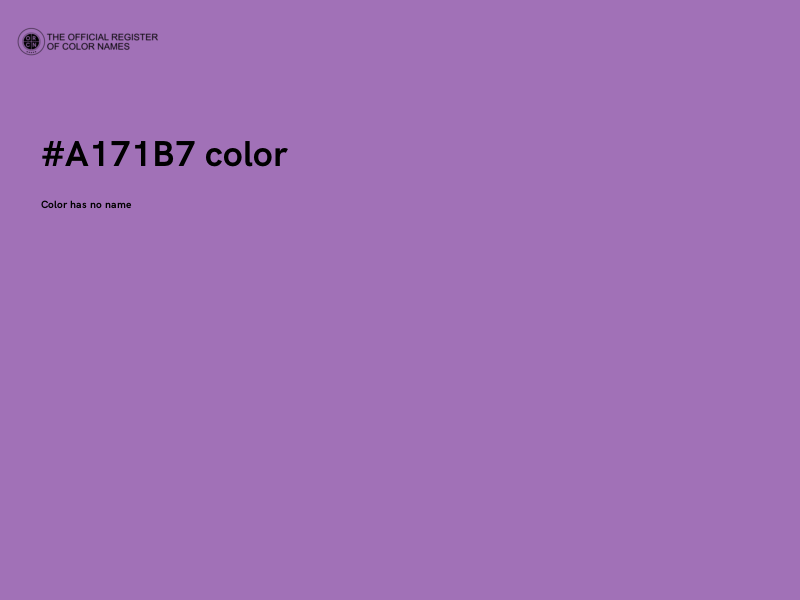 #A171B7 color image