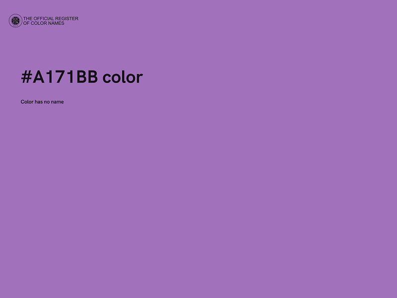 #A171BB color image