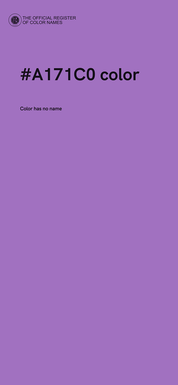 #A171C0 color image