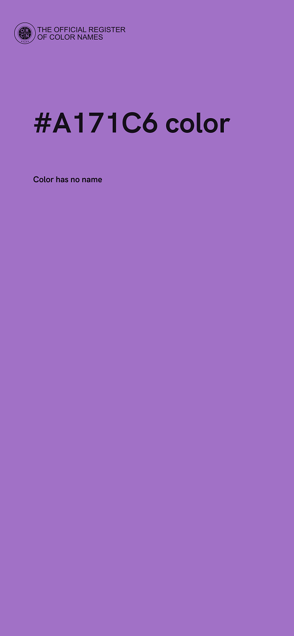 #A171C6 color image