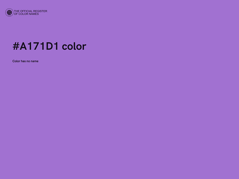 #A171D1 color image