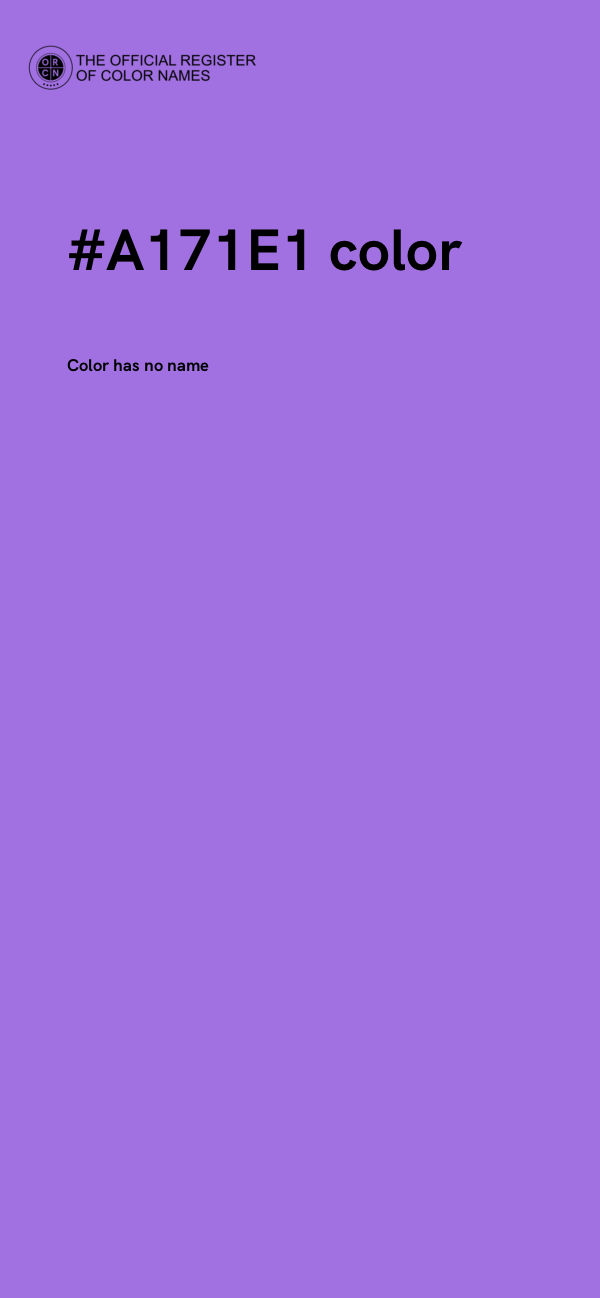 #A171E1 color image