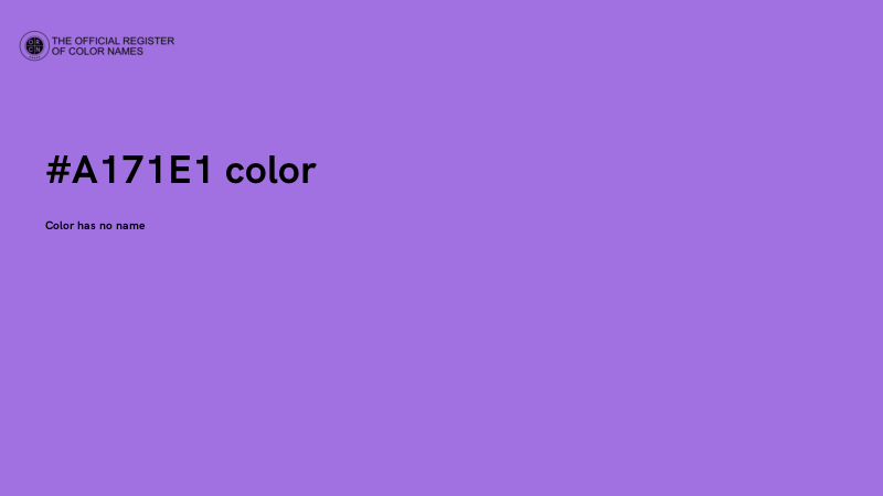 #A171E1 color image