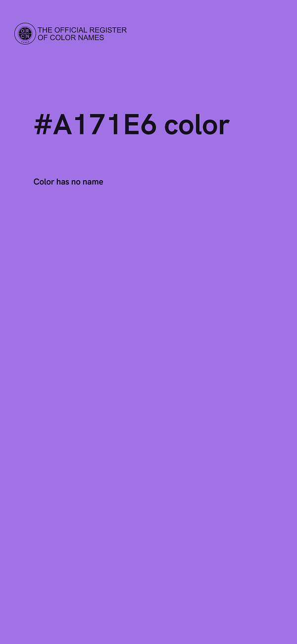 #A171E6 color image
