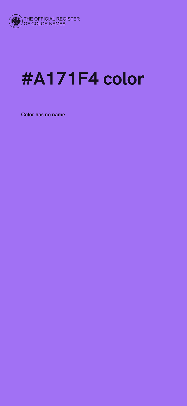 #A171F4 color image