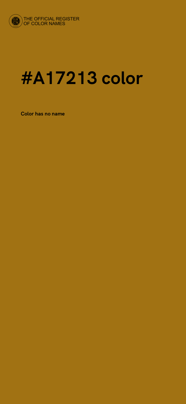 #A17213 color image