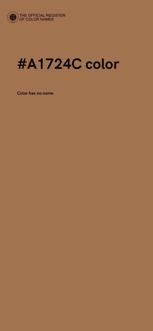 #A1724C color image