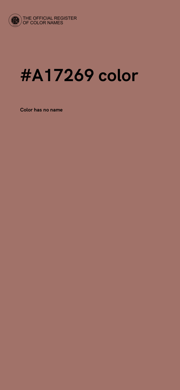 #A17269 color image