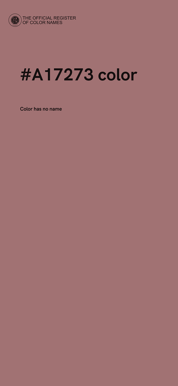 #A17273 color image