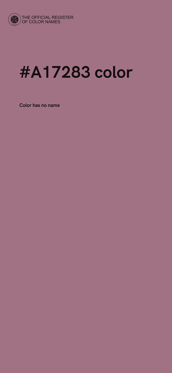 #A17283 color image