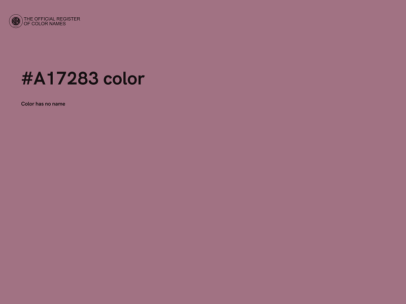 #A17283 color image