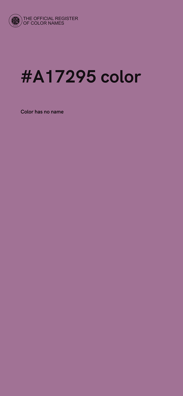 #A17295 color image