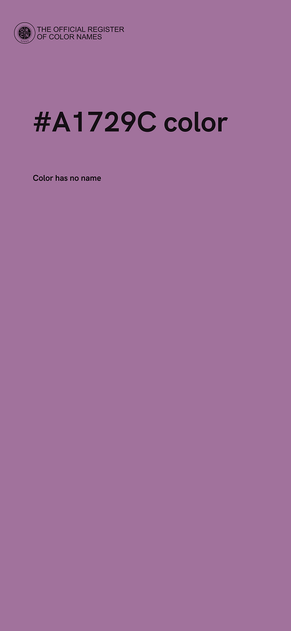 #A1729C color image