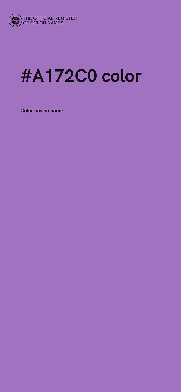 #A172C0 color image