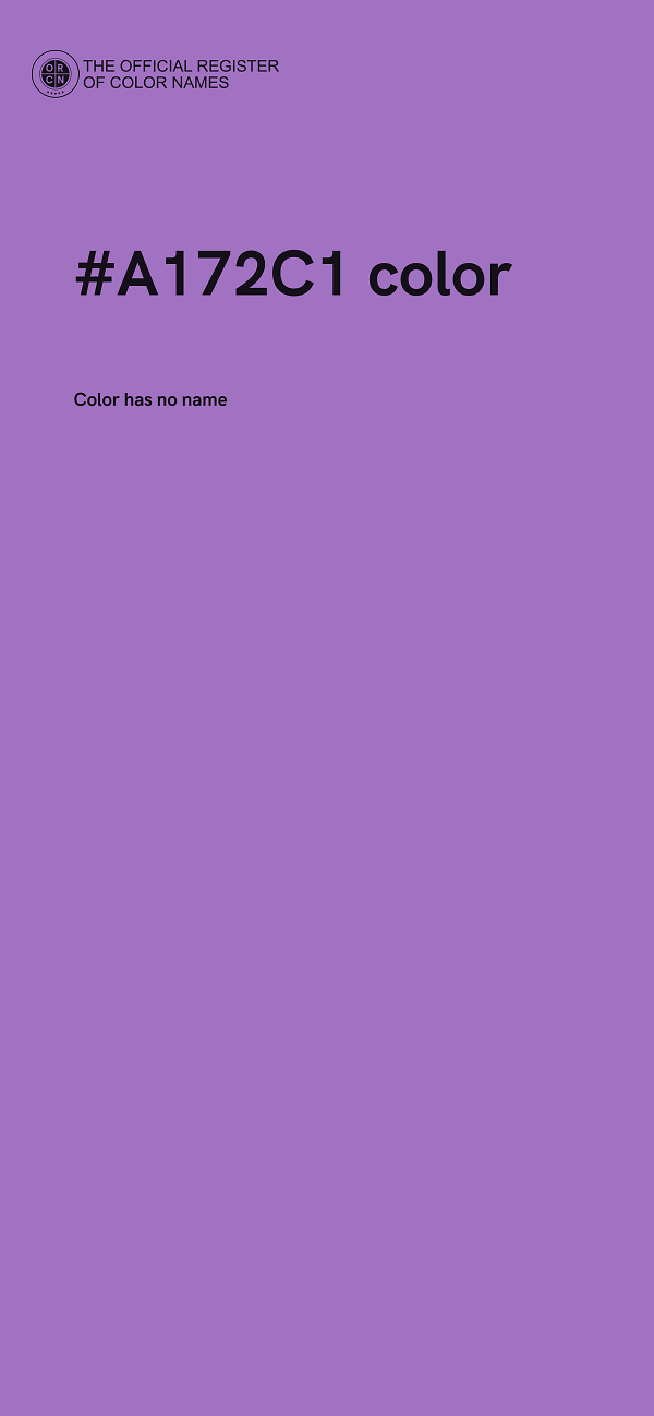 #A172C1 color image