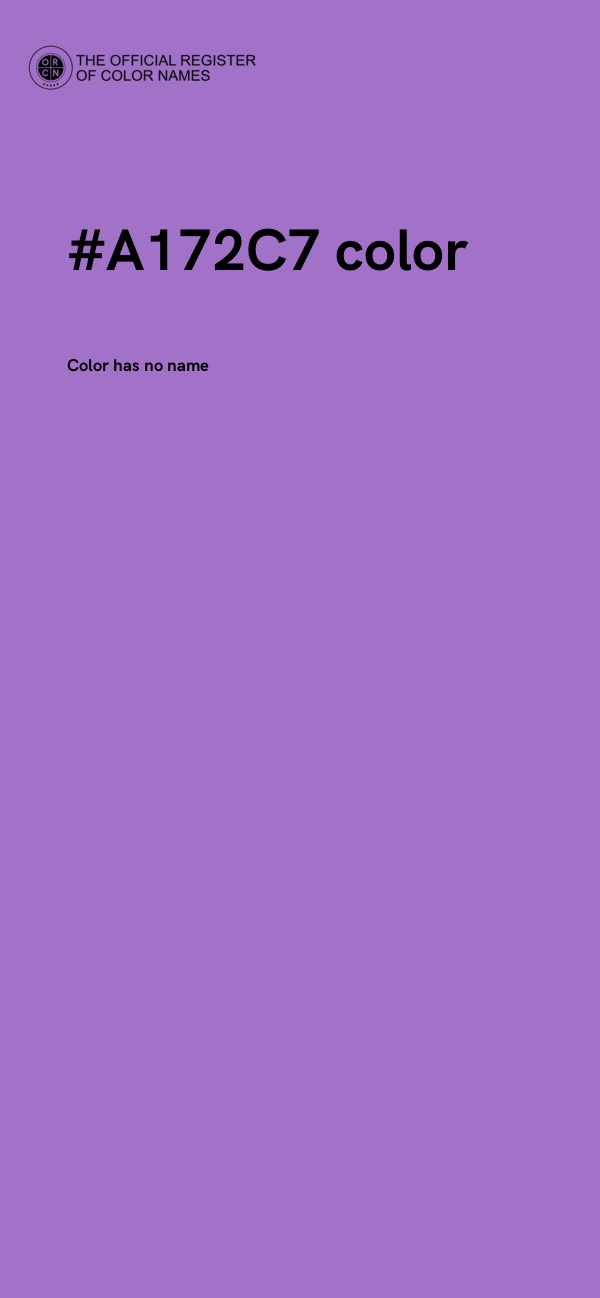 #A172C7 color image