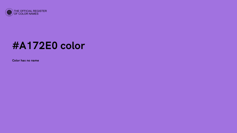 #A172E0 color image