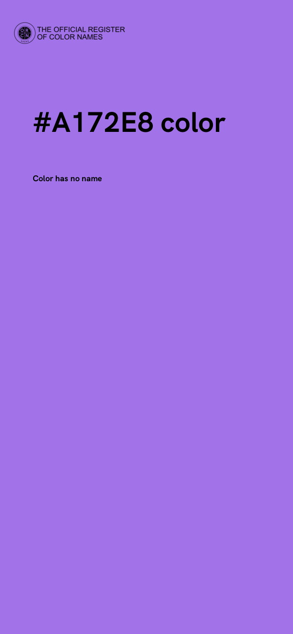 #A172E8 color image