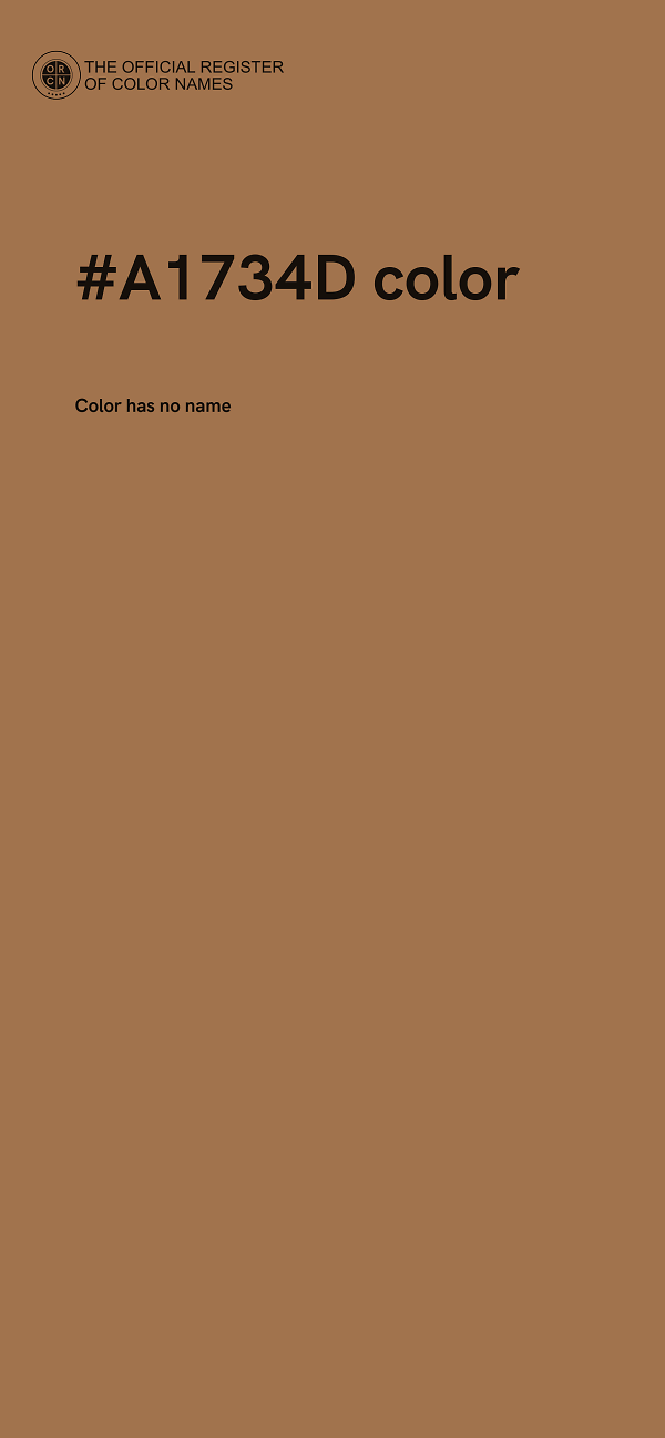 #A1734D color image