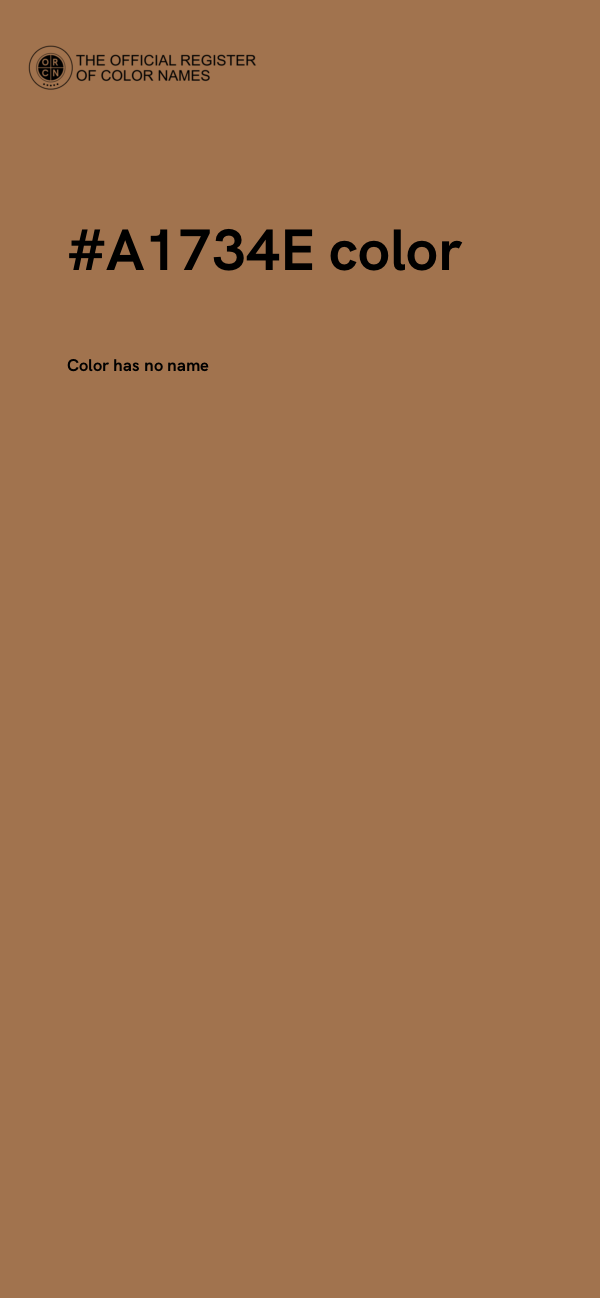 #A1734E color image