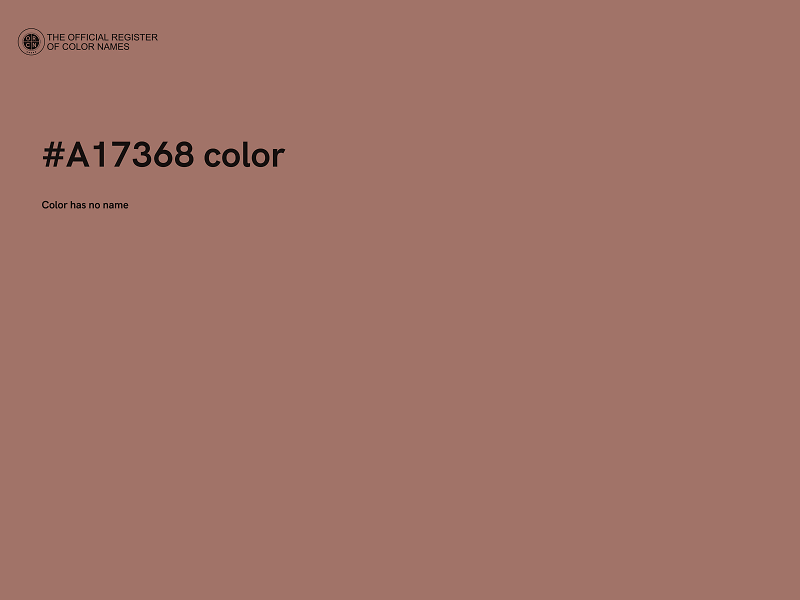 #A17368 color image