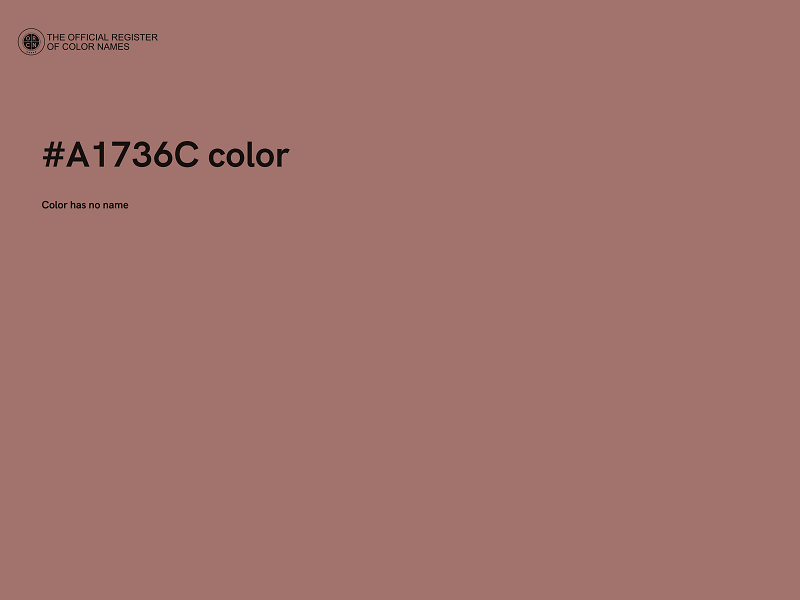 #A1736C color image