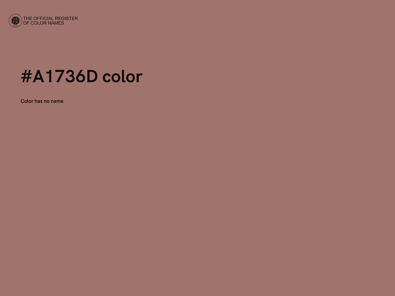 #A1736D color image