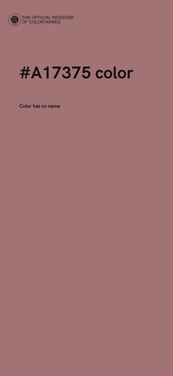 #A17375 color image