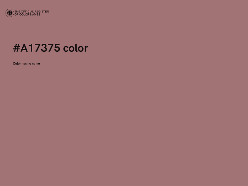 #A17375 color image