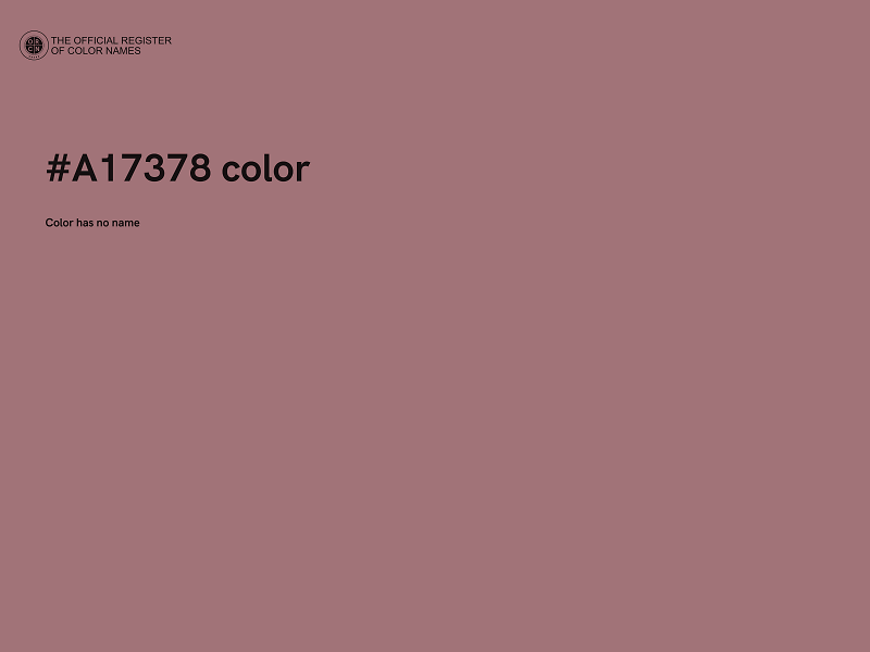 #A17378 color image