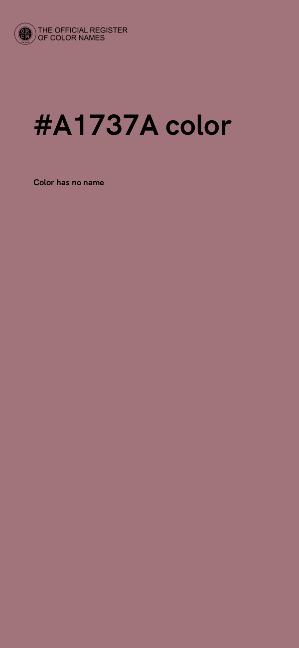 #A1737A color image