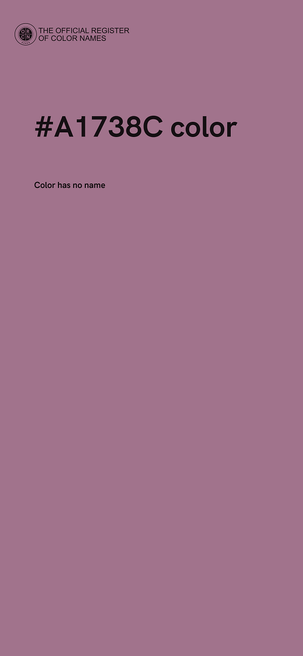 #A1738C color image