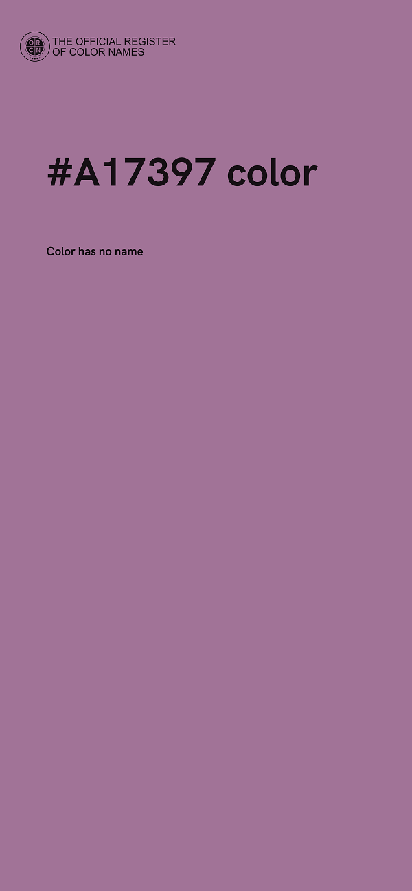 #A17397 color image