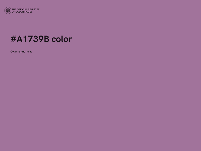 #A1739B color image