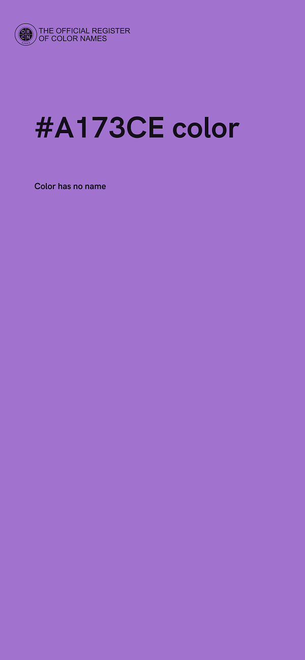 #A173CE color image