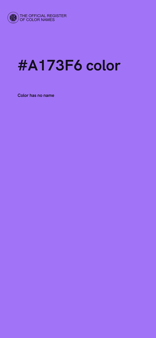 #A173F6 color image