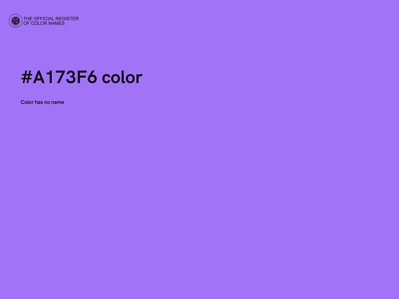 #A173F6 color image
