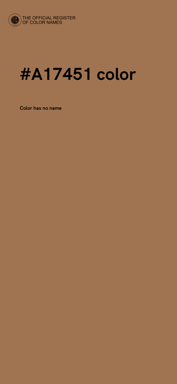#A17451 color image