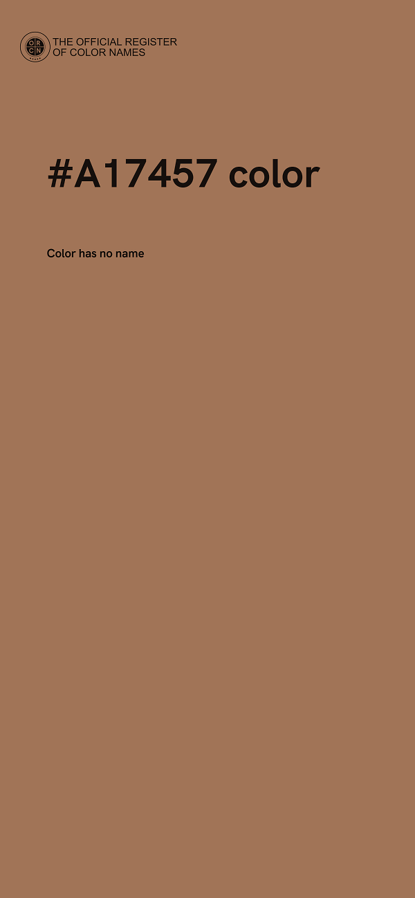 #A17457 color image