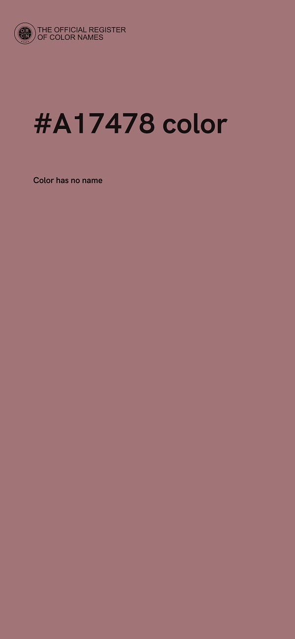#A17478 color image