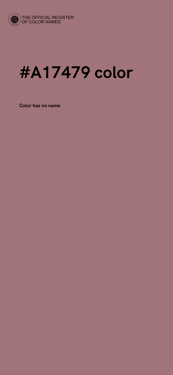 #A17479 color image