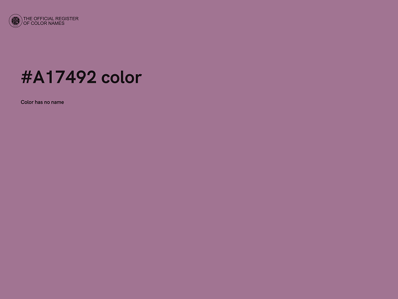 #A17492 color image