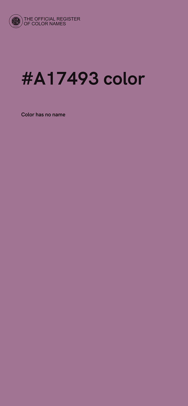 #A17493 color image