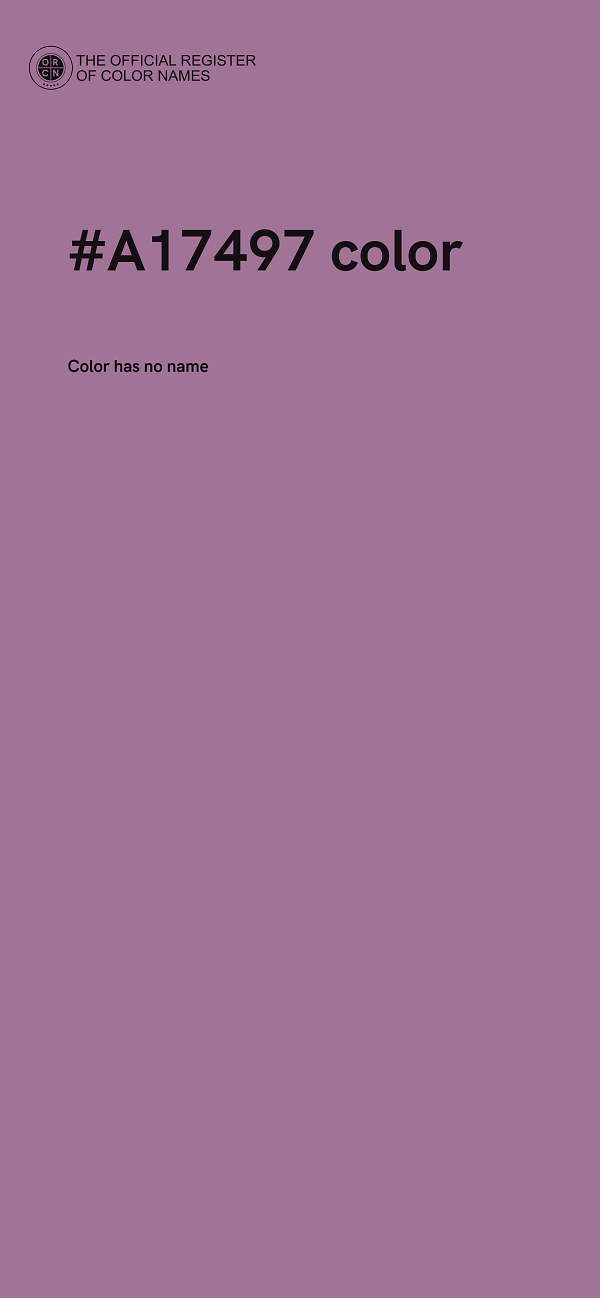 #A17497 color image