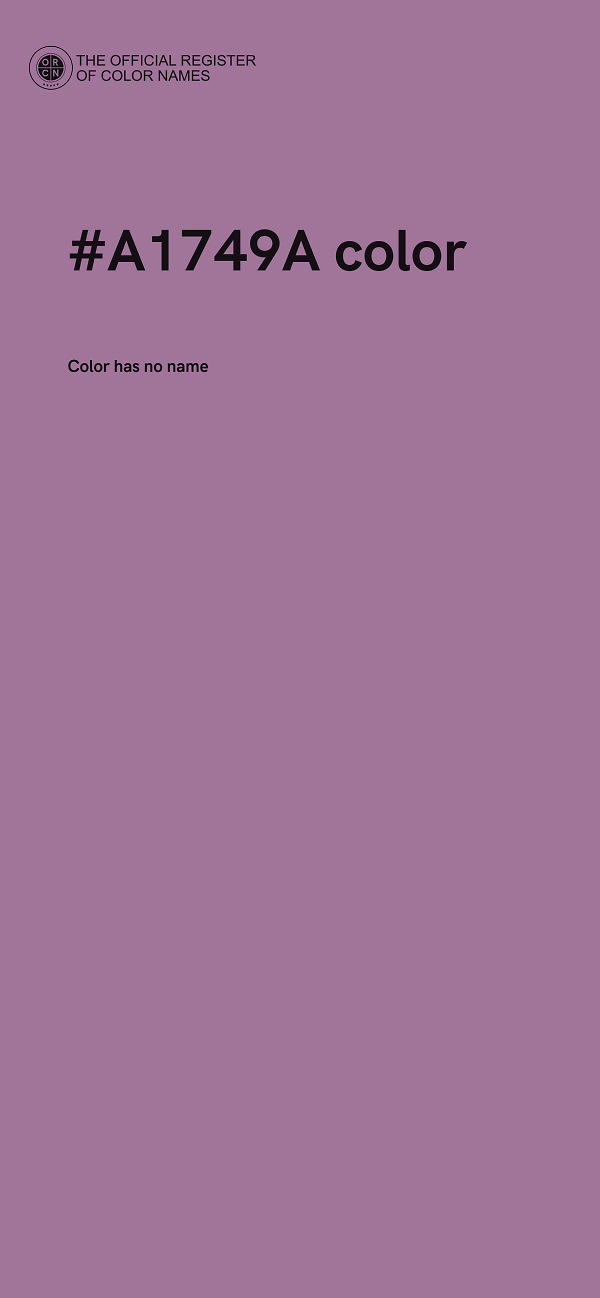 #A1749A color image
