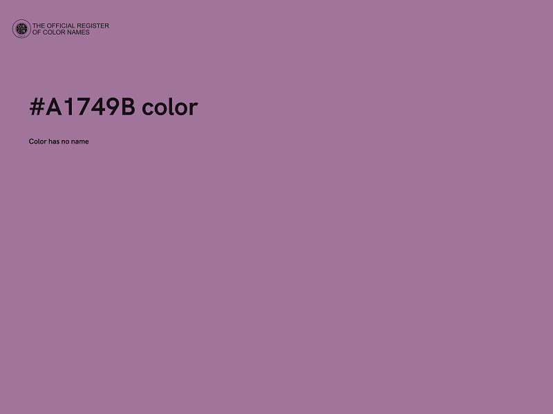 #A1749B color image